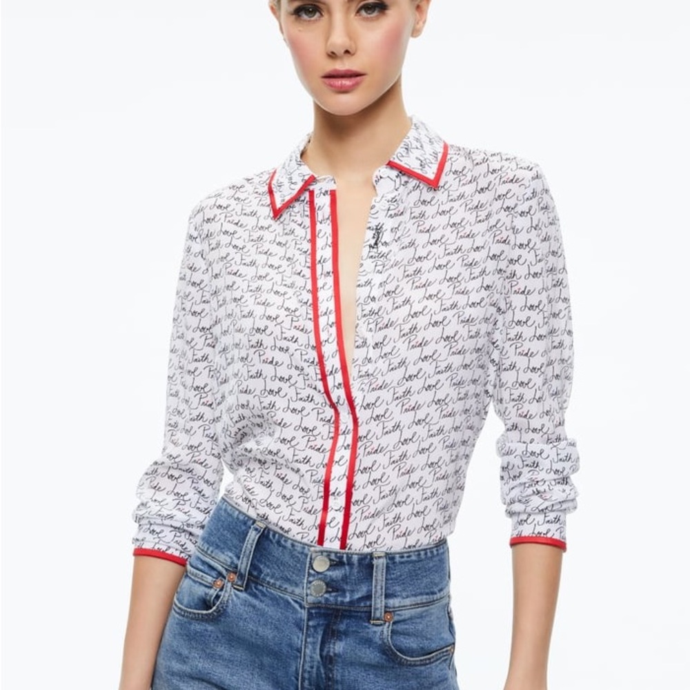 A+O X LELE PONS LOVE WILLA BLOUSE